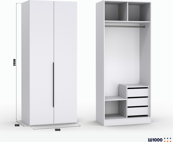 Шкаф Кастанье Модерн Ш 1000