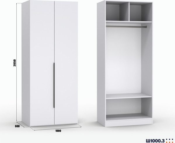 Шкаф Кастанье Ш 1000.3