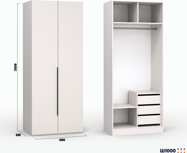 Шкаф Кастанье Модерн Ш 1000 