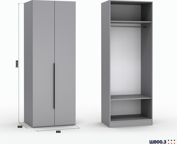 Шкаф Кастанье Модерн Ш 800.3