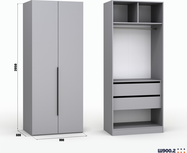 Шкаф Кастанье Модерн Ш 900.2