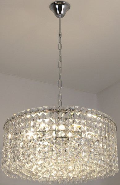 Люстра Estares Diona 10хЕ14-600х810-CHROME/CRYSTAL-220-IP20 - фото