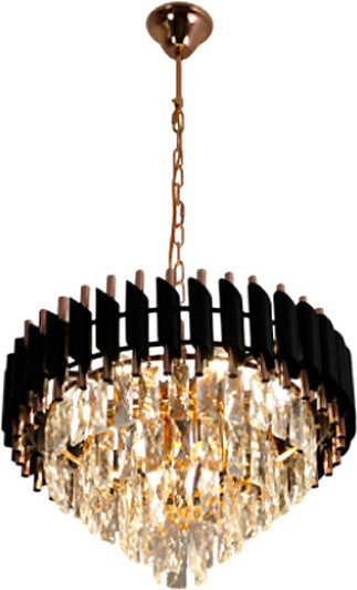 Люстра Estares Sandra 8хЕ14-480х905-BKGD/CRYSTAL-220-IP20 - фото
