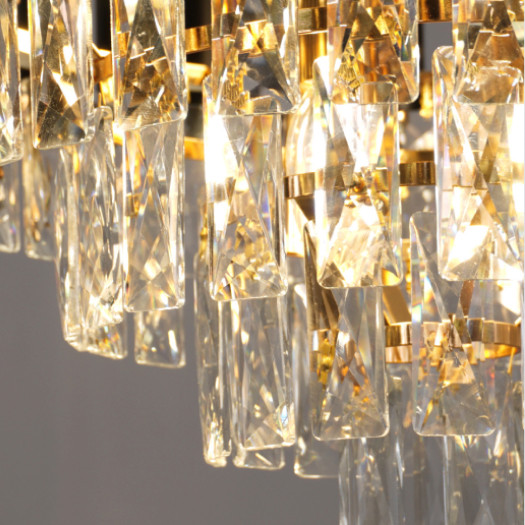 Люстра Estares Sandra 8хЕ14-480х905-BKGD/CRYSTAL-220-IP20