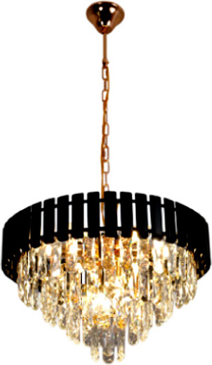 Люстра Estares Simona 86 8хЕ14-480х890-BKGD/CRYSTAL-220-IP20 - фото