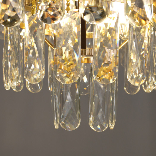 Люстра Estares Simona 86 8хЕ14-480х890-BKGD/CRYSTAL-220-IP20