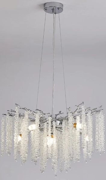 Люстра Estares Roxana 65 E14х8 R-600x1200-CHROME/CRYSTAL-220-IP20 - фото