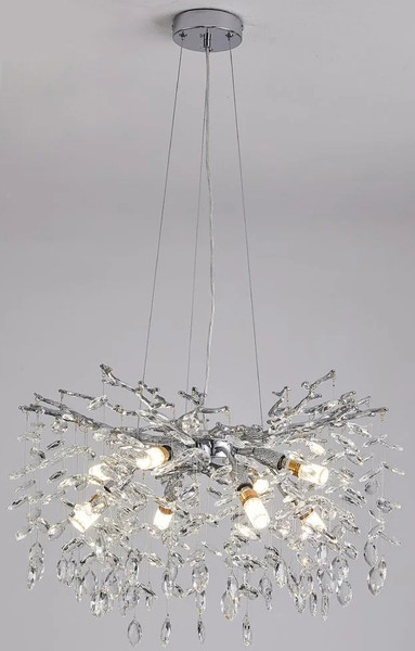 Люстра Estares Roxana 55 E14х8 R-600x1200-CHROME/CRYSTAL-220-IP20 - фото