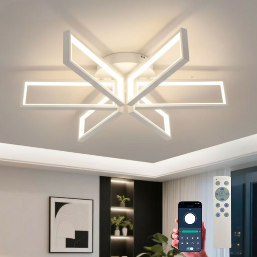 Люстра Estares Maldi 165W 6S-APP-850x200-WHITE/WHITE-220-IP20