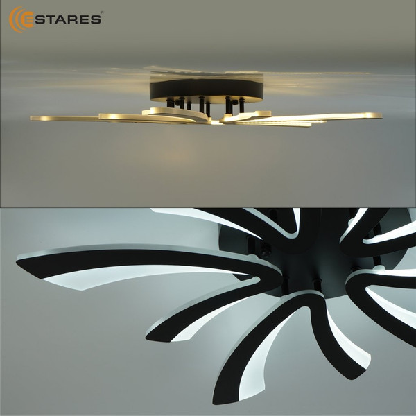 Люстра Estares Alessia 100W 5F-APP-750х76-BLACK/WHITE-220-IP20