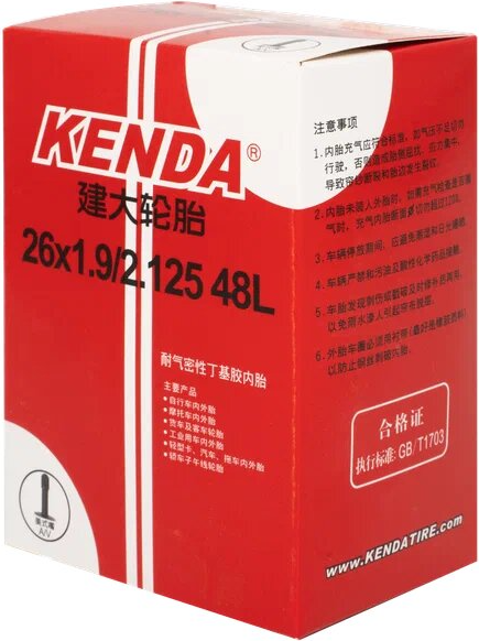 Камера для велосипеда Kenda 26x1.95/2.125 AV48
