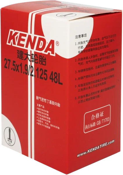 Камера для велосипеда Kenda 27.5x1.95/2.125 AV48