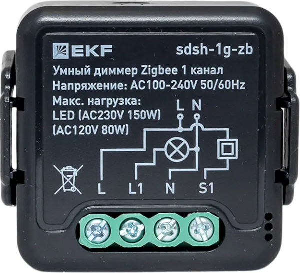 Умное реле EKF Connect Select Zigbee ssh-1g-zb - фото