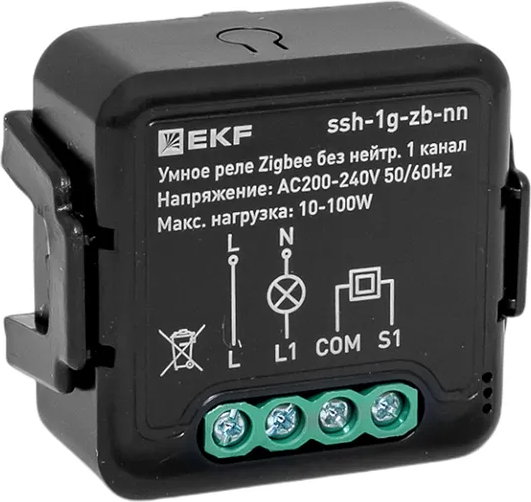 Умное реле EKF Connect Select Zigbee ssh-1g-zb-nn - фото