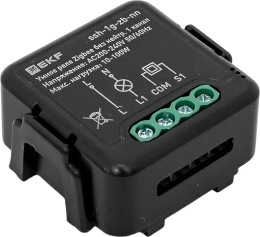 Умное реле EKF Connect Select Zigbee ssh-1g-zb-nn