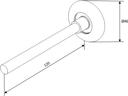 Ролик поддерживающий для ворот DoorHan 120мм 25010B