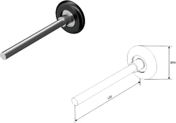 Ролик поддерживающий для ворот DoorHan 120 мм