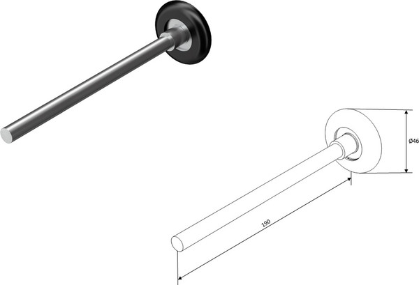 Ролик поддерживающий для ворот DoorHan 190 мм