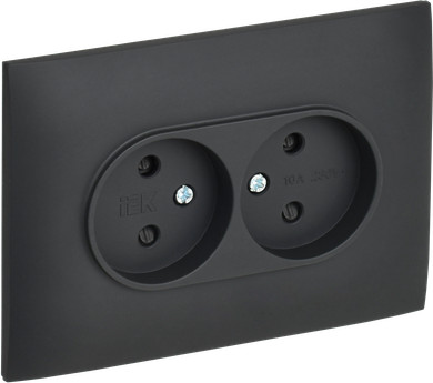 Розетка IEK Skandy SK-R23-10-K53-F - фото
