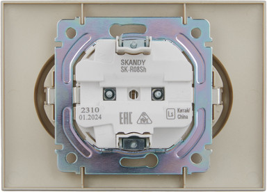 Розетка IEK Skandy SK-R21-16-K37-F
