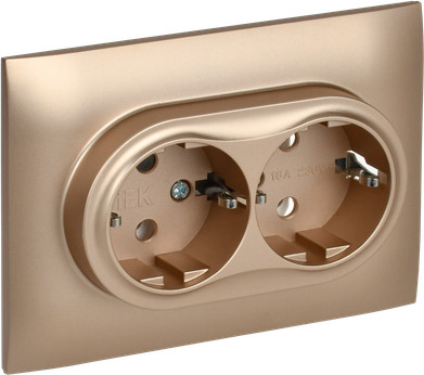 Розетка IEK Skandy SK-R21-16-K98-F - фото