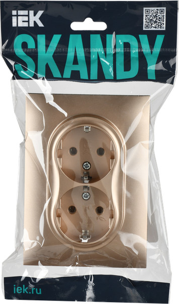 Розетка IEK Skandy SK-R21-16-K98-F