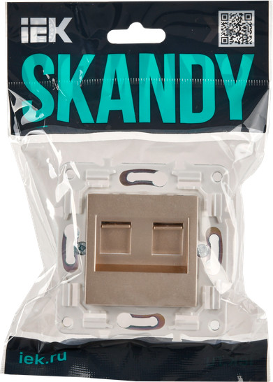 Розетка IEK Skandy SK-K20-2-K98