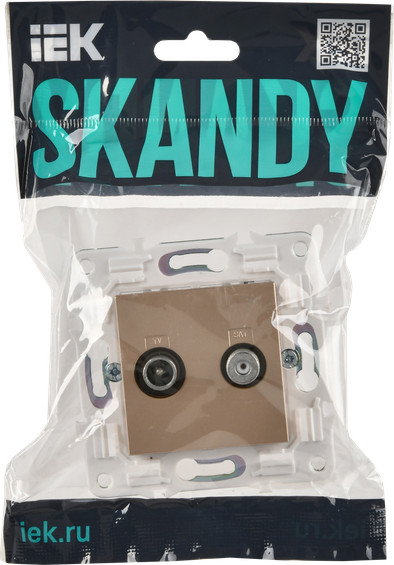 Розетка IEK Skandy SK-AF20-O-K98