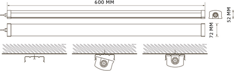 Светильник линейный JAZZway PWP-C3-E1 600 18Вт 6500К / 5065246