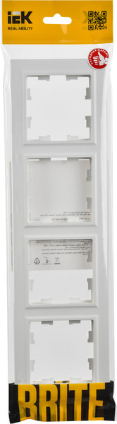 Рамка для выключателей и розеток IEK Brite BR-M42-K91