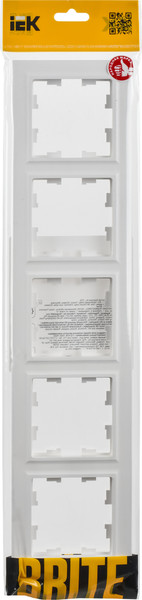 Рамка для выключателей и розеток IEK Brite BR-M52-K91