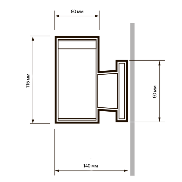 Бра уличное JAZZway PWL 11590 GX53-1 BL 230В / 5065109