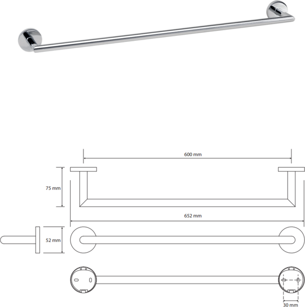 Держатель для полотенца Bemeta Circum 168204042