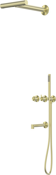 Душевая система со смесителем Abber Perfekte 316 / AF8A50BG - фото