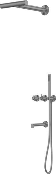 Душевая система со смесителем Abber Perfekte 316 / AF8A50BGG - фото