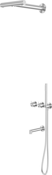 Душевая система со смесителем Abber Perfekte 316 / AF8A50BST - фото