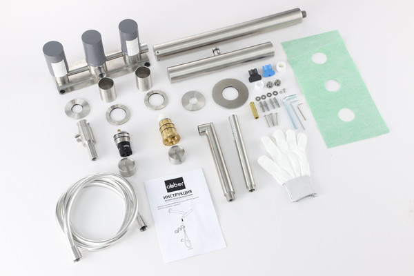 Душевая система со смесителем Abber Perfekte 316 / AF8A50BST