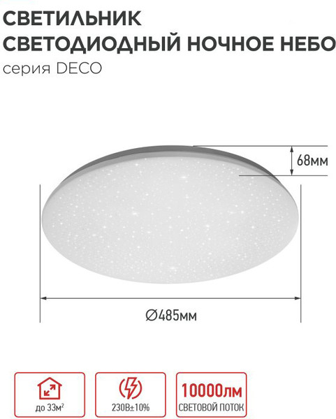 Потолочный светильник INhome Ночное небо 4690612063409