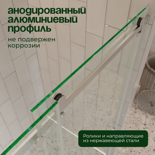 Душевая дверь Benetto BEN_501_SL_C 195x160