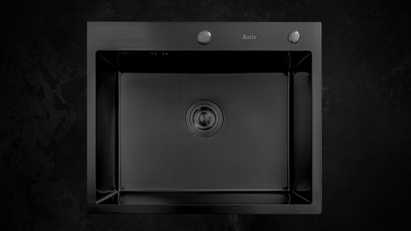 Мойка кухонная Astir PVD Black Decor 60x50B