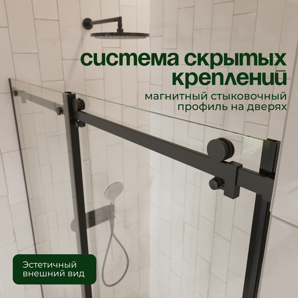 Душевая дверь Benetto BEN_501_BL_C 195x120