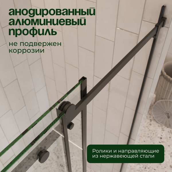 Душевая дверь Benetto BEN_501_BL_C 195x140