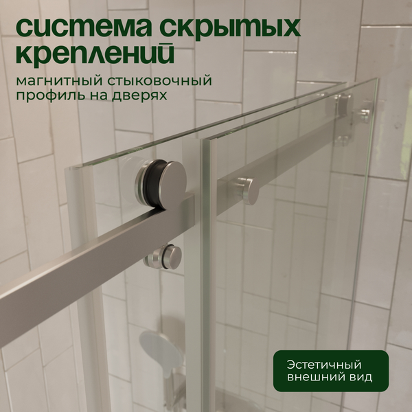 Душевой уголок Benetto BEN_501_SL_C 195x120x80 