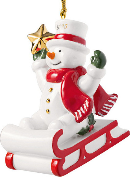 Елочная игрушка Villeroy & Boch Снеговик 2025 Christmas Classics / 14-8675-4351 - фото