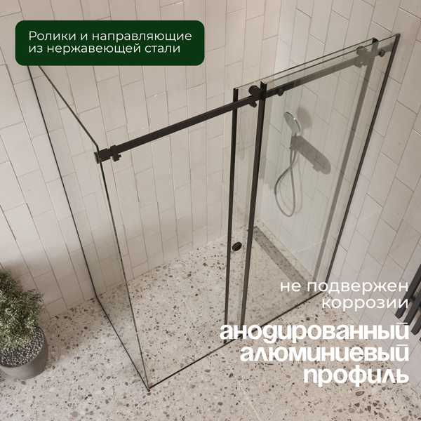 Душевой уголок Benetto BEN_501_BL_C 195x120x90