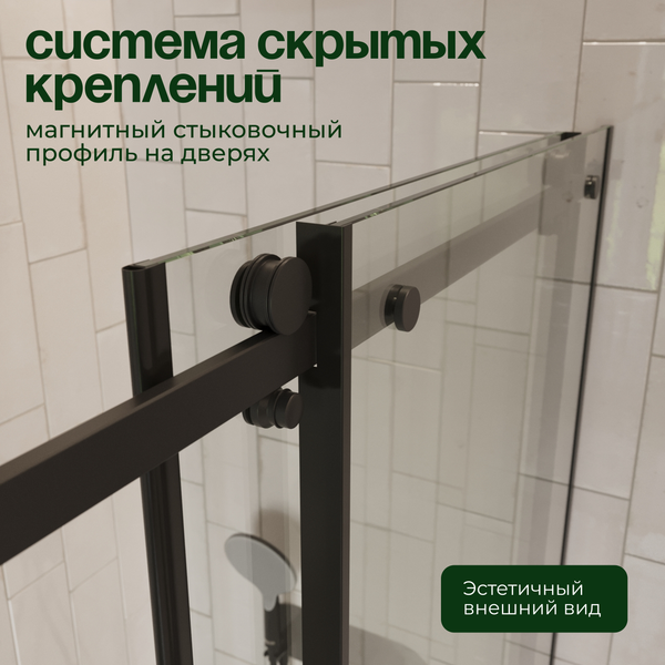 Душевой уголок Benetto BEN_501_BL_C 195x120x90