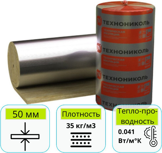 Мат теплоизоляционный Технониколь Ламельный Техно 35 / 5000.1200.50