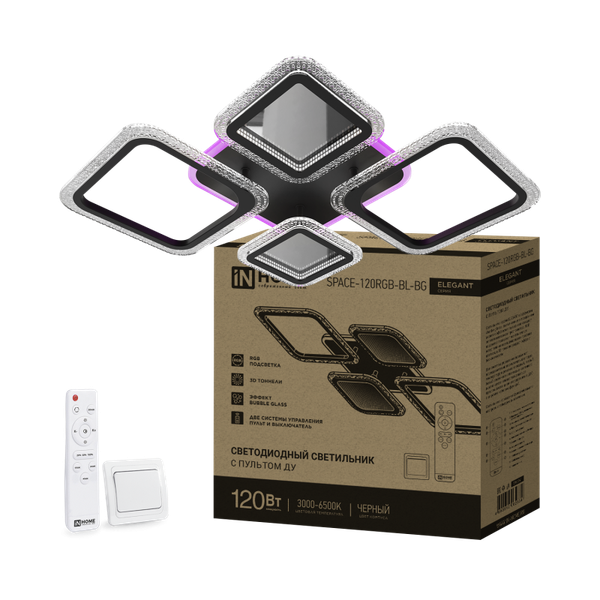 Люстра INhome Elegant Space-120RGB-BL-BG / 4690612062334