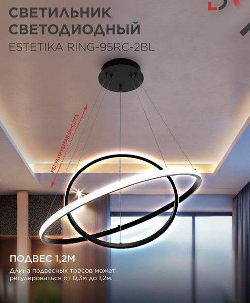 Потолочный светильник INhome Estetika Ring-95RC-2BL / 4690612062501