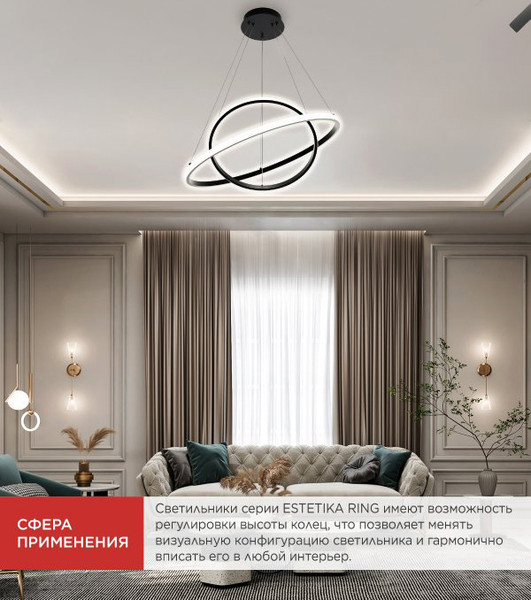 Потолочный светильник INhome Estetika Ring-95RC-2BL / 4690612062501